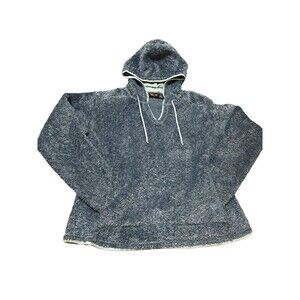 Mountain Hardwear Poodle Fleece Pullover Hoodie Lagoon Blue Women's L U6